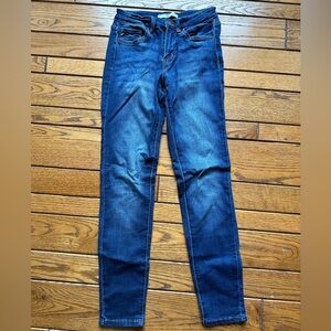 KANCAN HIGH RISE MEDIUM WASH SKINNY JEANS SIZE 5/26